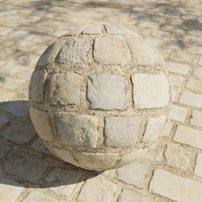 High-quality Outdoor Floor Pattern PBR texture - 2th variant in 4K and 8K resolution.