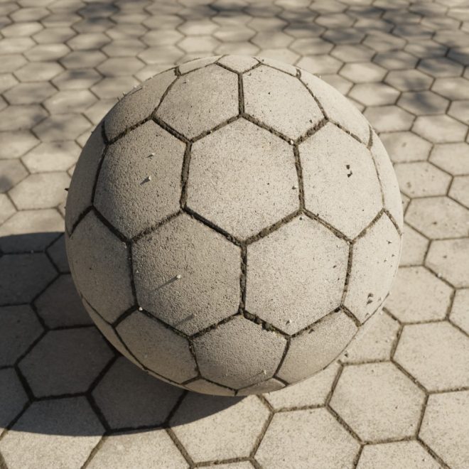 High-quality Outdoor Floor Pattern PBR texture - 4th variant in 4K and 8K resolution.