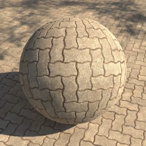 High-quality Outdoor Floor Pattern PBR texture - 6th variant in 4K and 8K resolution.