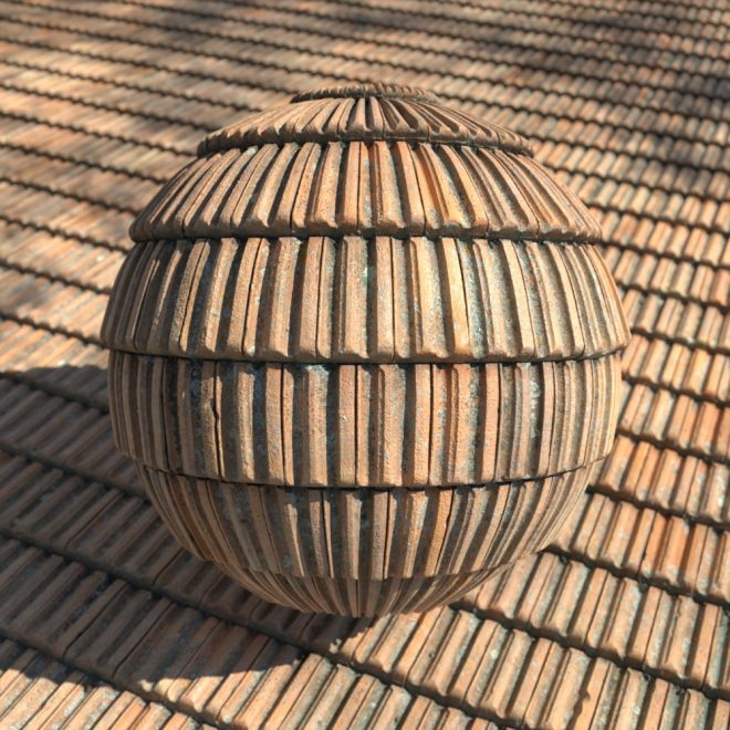 High-quality Roof PBR texture - 1th variant in 4K,8K and 16K resolution.